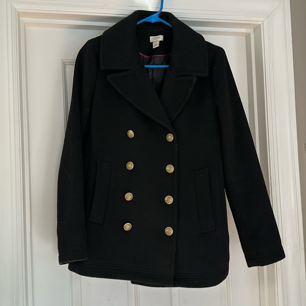 J Crew Wool Blend Pea Coat